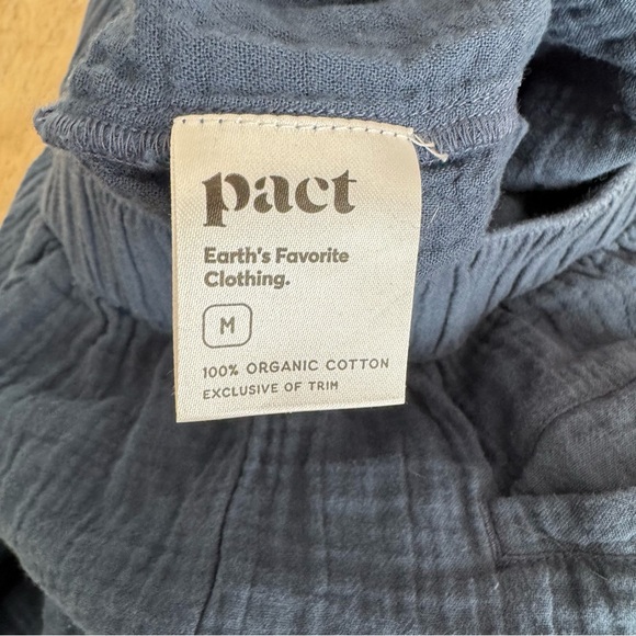 Pact Organic Cotton Coastal Double Gauze Rolled Cuff Pants - Picture 6 of 9